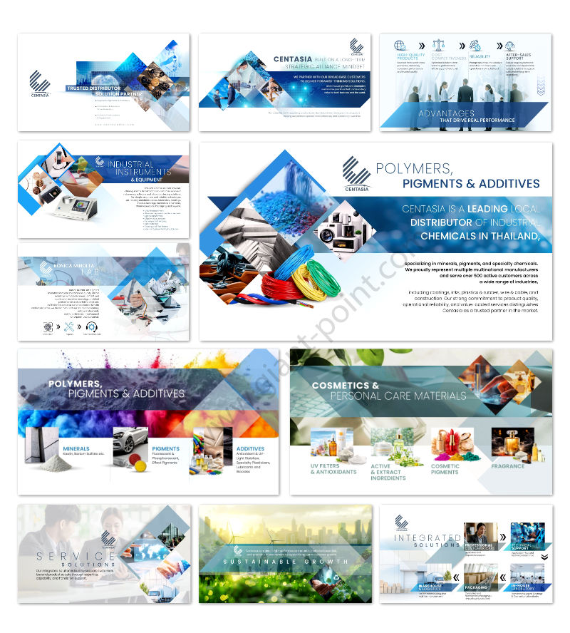 ตัวอย่าง slide presentation